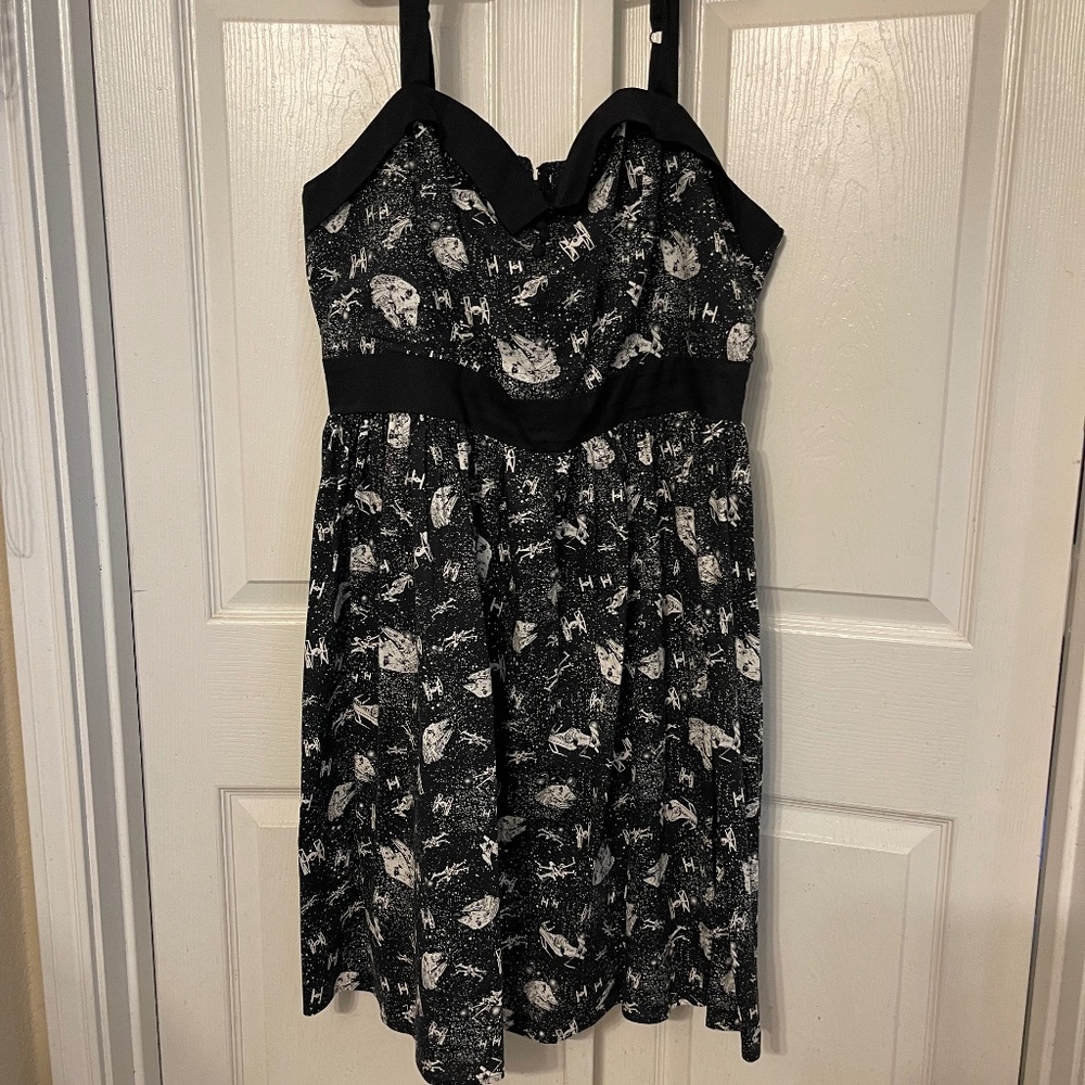 StarWars Her Universe retro black dress, plus size 2XL